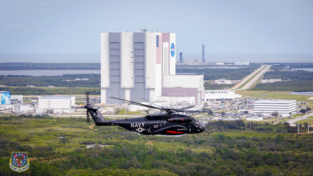 Valiant Air Command Welcomes MH 53E Sea Dragon Helicopter 2024 10 23 at 11.29.09 AM